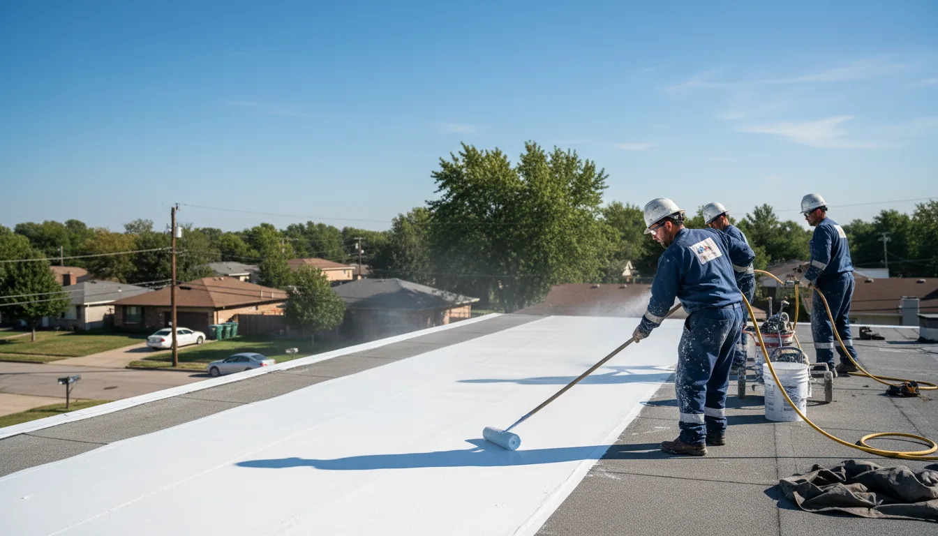 Commercial roof coating in Cranesville, PA near me